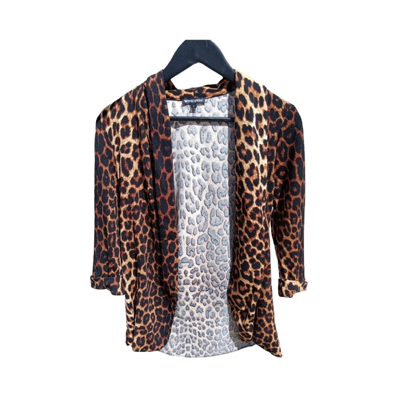 Jaguar/Cheetah print blazer jacket - Picture 2 of 4
